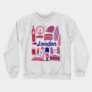 London Cityscape Landmark Crewneck Sweatshirt